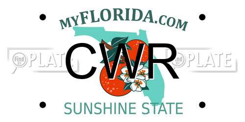 CWR Florida License Plate