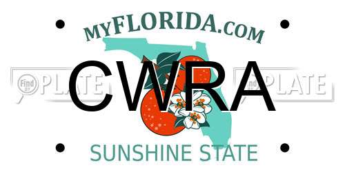 CWRA Florida License Plate
