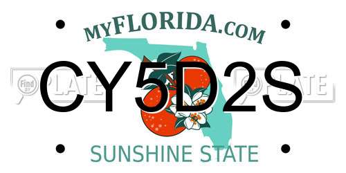 CY5D2S Florida License Plate