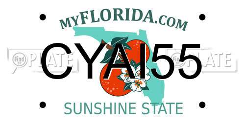 CYAI55 Florida License Plate
