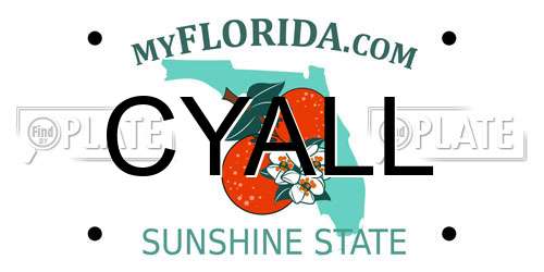 CYALL Florida License Plate