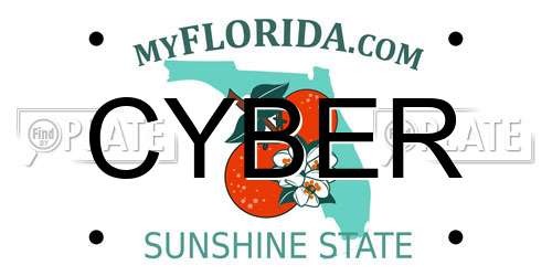 CYBER Florida License Plate