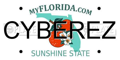 CYBEREZ Florida License Plate