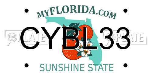 CYBL33 Florida License Plate