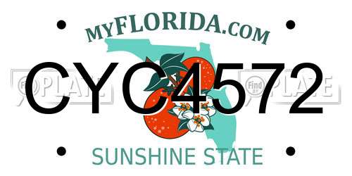 CYC4572 Florida License Plate