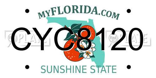 CYC8120 Florida License Plate