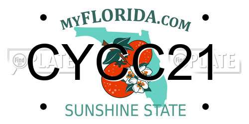 CYCC21 Florida License Plate