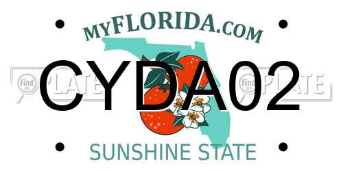 CYDA02 Florida License Plate