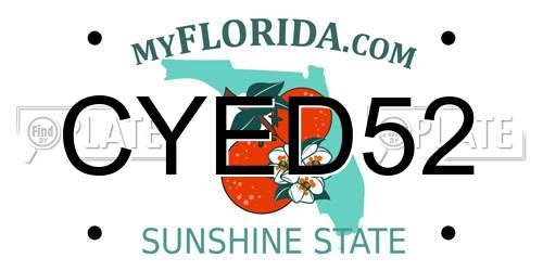 CYED52 Florida License Plate