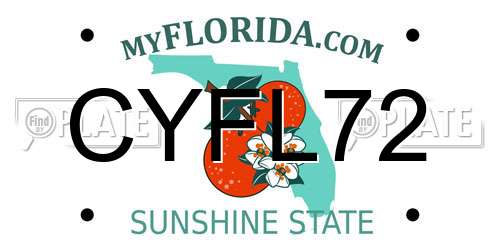 CYFL72 Florida License Plate