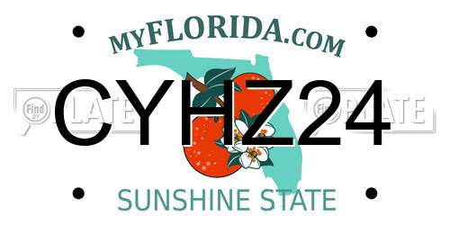 CYHZ24 Florida License Plate