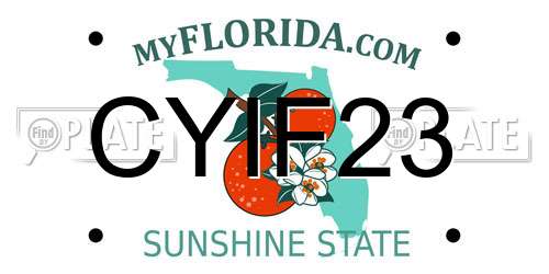 CYIF23 Florida License Plate