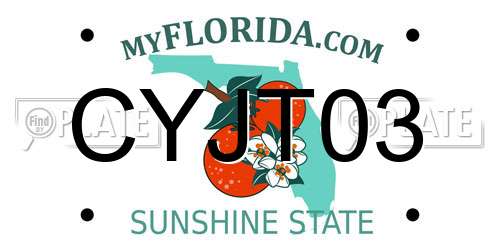CYJT03 Florida License Plate
