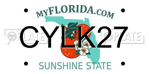 CYLK27 Florida License Plate