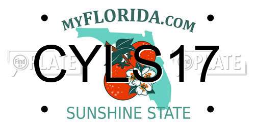 CYLS17 Florida License Plate