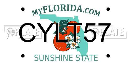 CYLT57 Florida License Plate