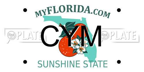 CYM Florida License Plate