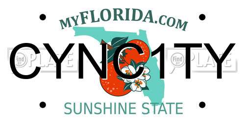 CYNC1TY Florida License Plate