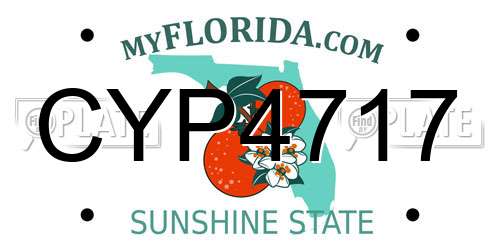 CYP4717 Florida License Plate