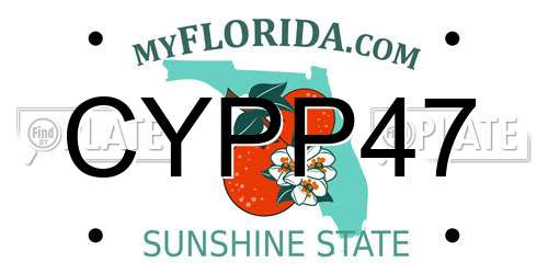 CYPP47 Florida License Plate