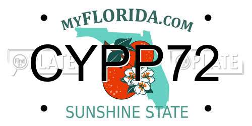 CYPP72 Florida License Plate