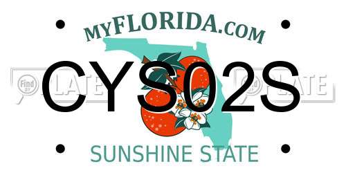 CYS02S Florida License Plate