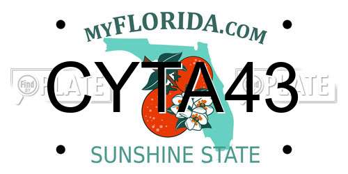 CYTA43 Florida License Plate