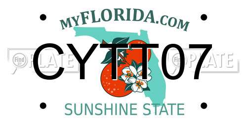 CYTT07 Florida License Plate