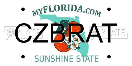 CZBRAT Florida License Plate