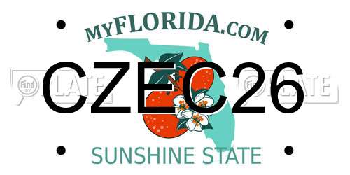 CZEC26 Florida License Plate
