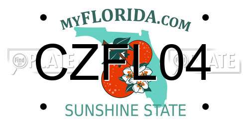 CZFL04 Florida License Plate