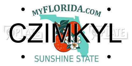 CZIMKYL Florida License Plate