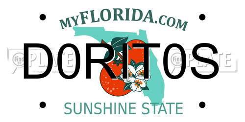 D0RIT0S Florida License Plate