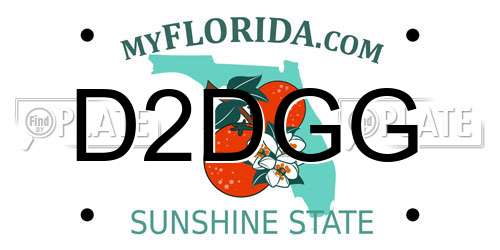 D2DGG Florida License Plate
