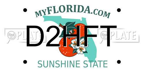 D2HFT Florida License Plate