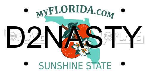 D2NASTY Florida License Plate