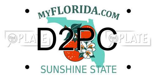 D2PC Florida License Plate