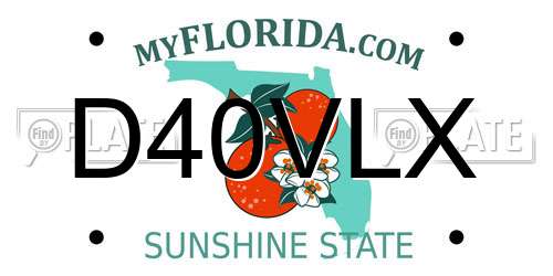 D40VLX Florida License Plate