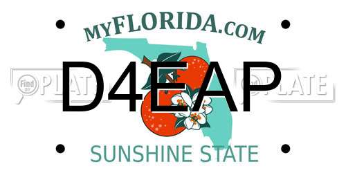 D4EAP Florida License Plate