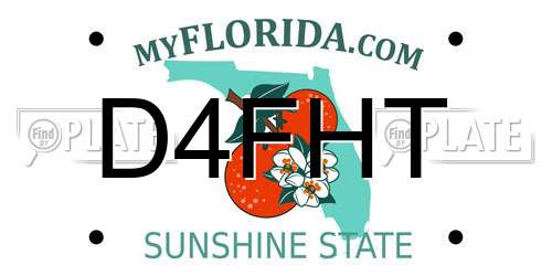D4FHT Florida License Plate