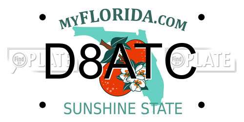 D8ATC Florida License Plate