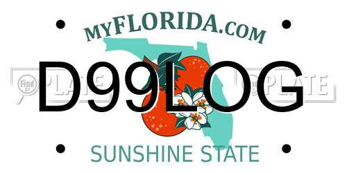 D99LOG Florida License Plate