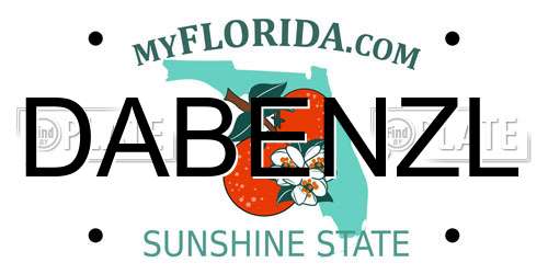DABENZL Florida License Plate