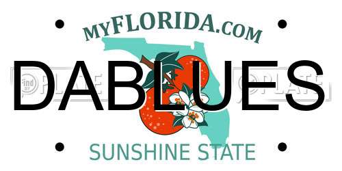 DABLUES Florida License Plate