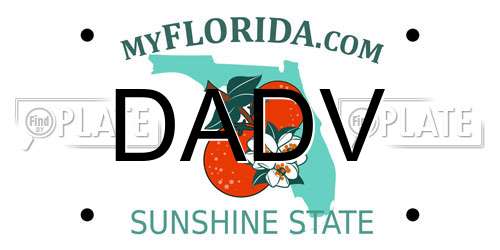 DADV Florida License Plate