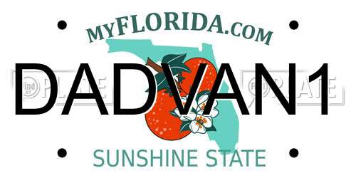 DADVAN1 Florida License Plate