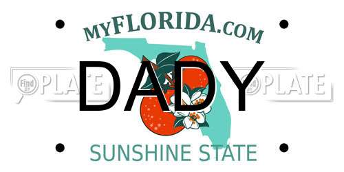 DADY Florida License Plate