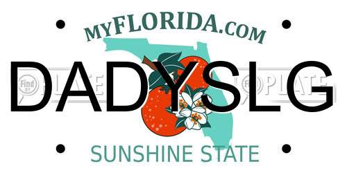 DADYSLG Florida License Plate