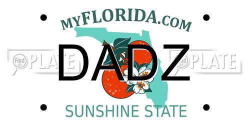 DADZ Florida License Plate