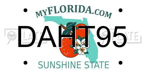DAHT95 Florida License Plate